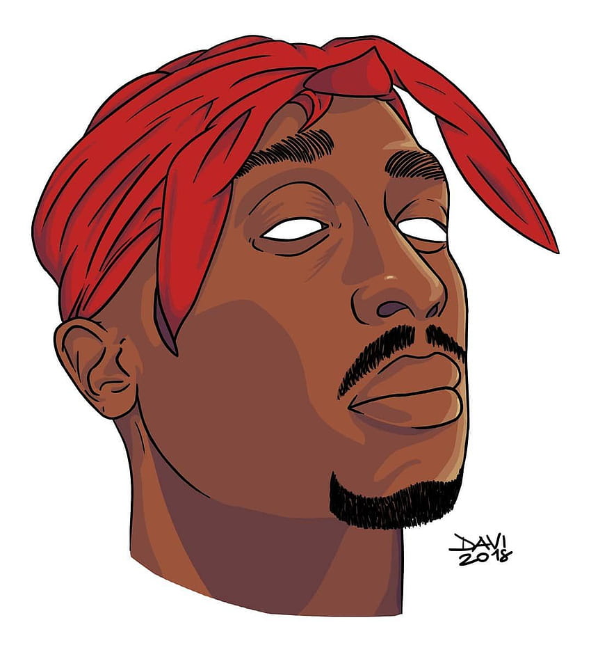 Tupac Shakur. Arte do rapper, arte 2pac, arte Tupac, desenho animado 2Pac Papel de parede de celular HD