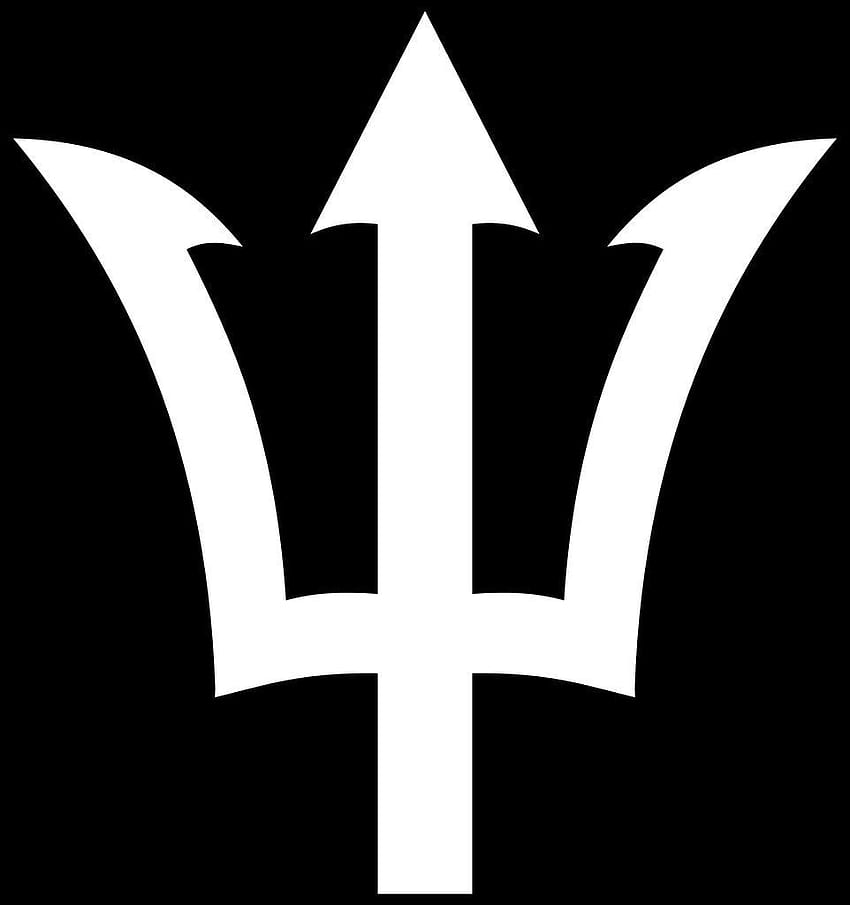 Winylowa naklejka samochodowa Percy Jackson Trident. Percy Jackson, winylowe naklejki samochodowe, symbol Posejdona Tapeta na telefon HD