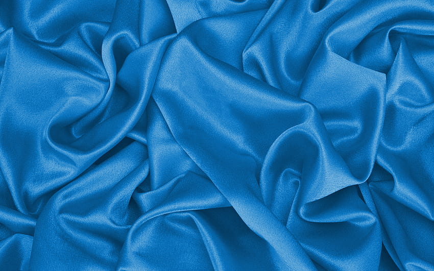 tekstur sutra biru, tekstur kain bergelombang, sutra, latar belakang kain biru, satin biru, tekstur kain, satin, tekstur sutra, tekstur kain biru dengan resolusi . Kualitas tinggi Wallpaper HD