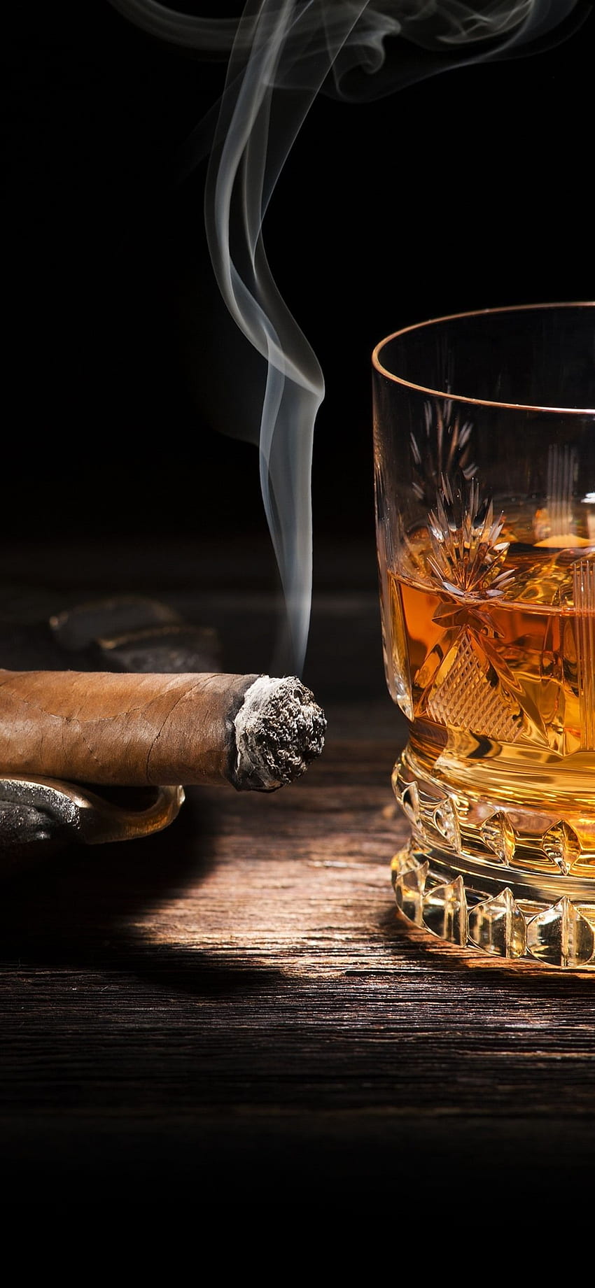 Cigar, Whiskey IPhone 11 Pro XS Max , Background HD phone wallpaper