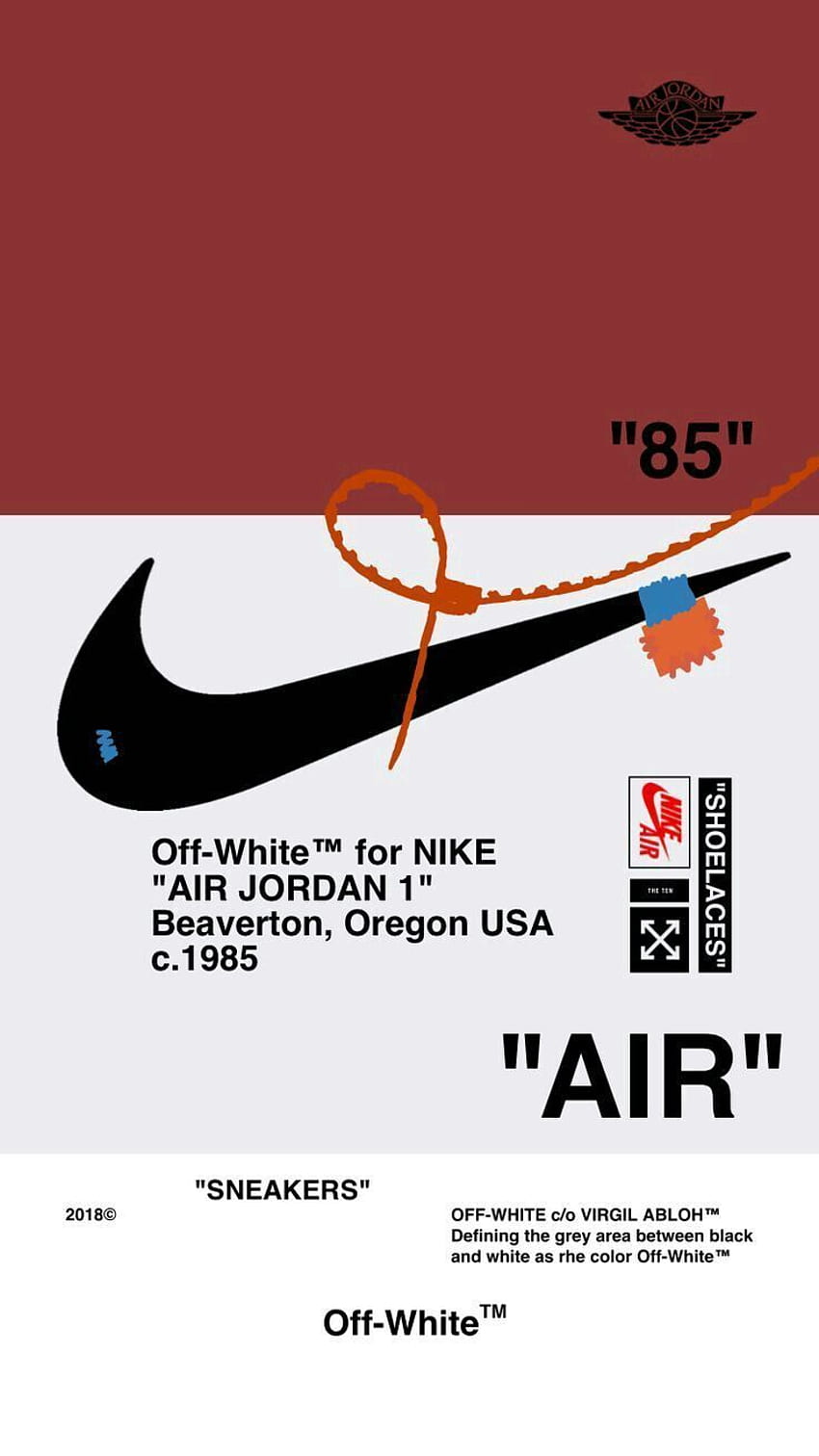 Nike X Off White 로고 HD 전화 배경 화면