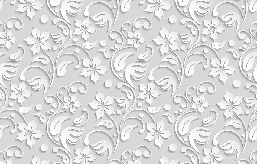 kwiaty, tekstura, biały, kwiat, tło, wzór dla , Sekcja текстуры, Floral Texture Tapeta HD