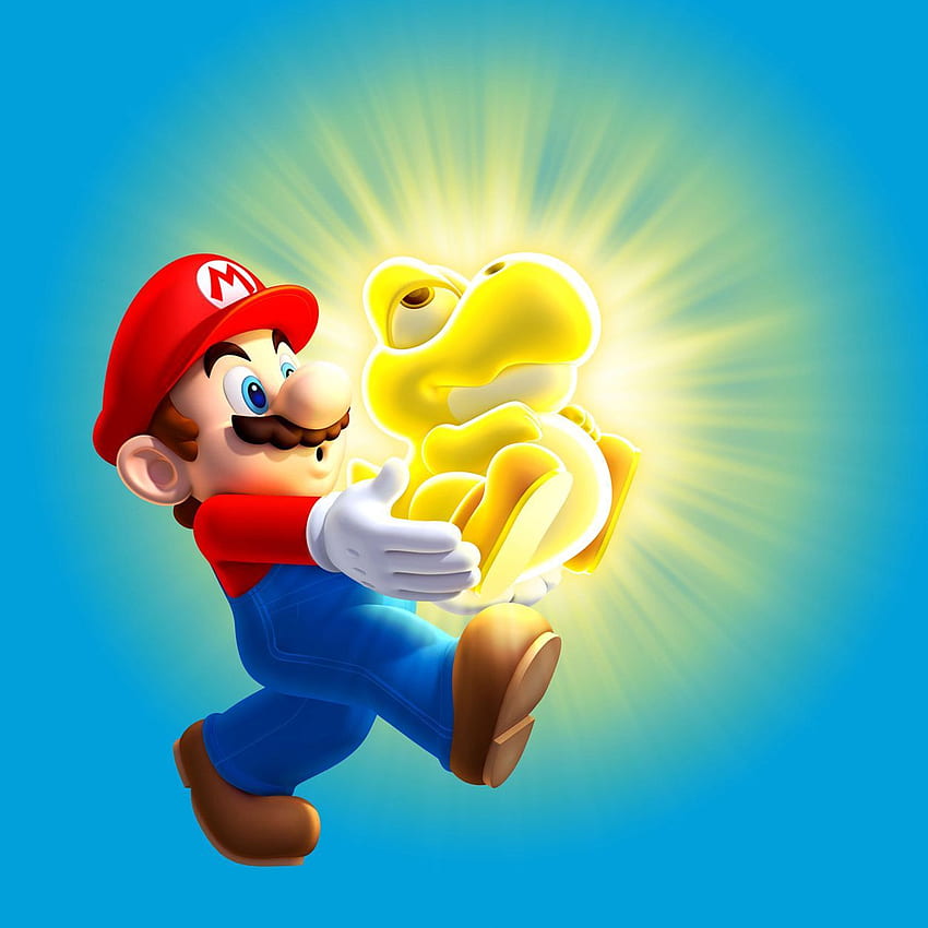 Mario & Bulb Baby Yoshi from New Super Mario Bros. U. Mario, Super mario bros, Super mario HD phone wallpaper