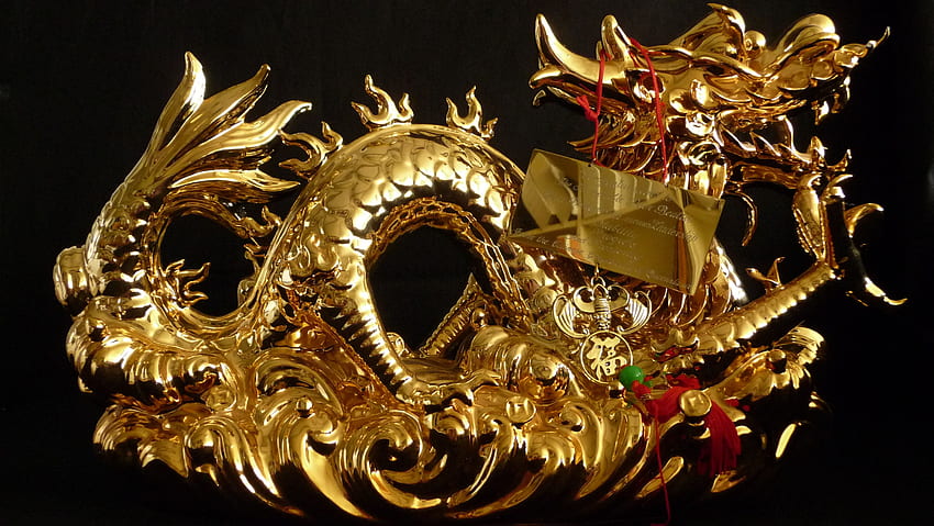 dragão chinês de ouro – Melhor, Dragão Chinês e Tigre papel de parede HD