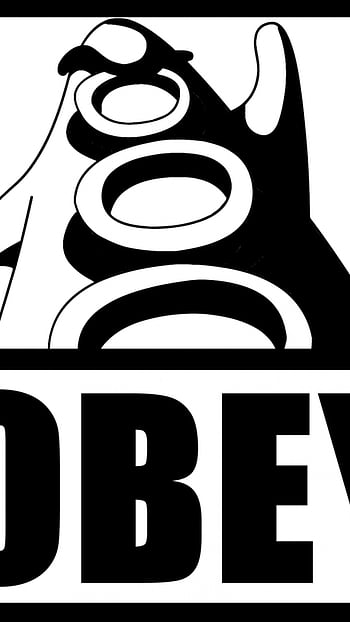 black obey logo