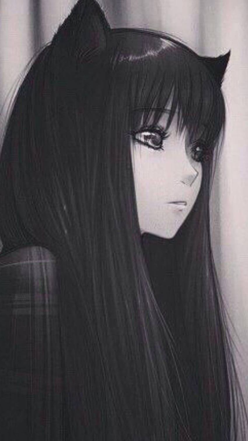 Anime Girl Black - Anime, jolie fille anime sombre Fond d'écran de téléphone HD