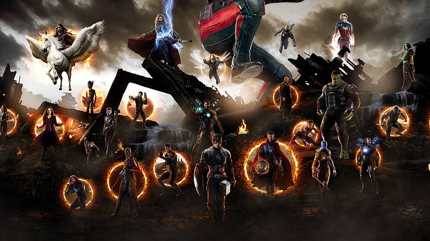 Avengers Endgame War Scene Fanart Laptop Full , Movies , , and Background HD  wallpaper | Pxfuel