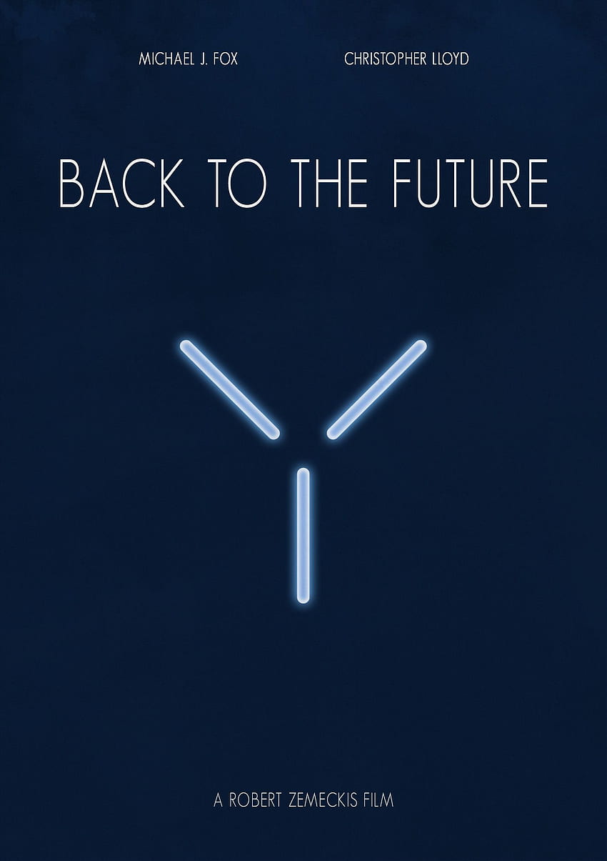 Zurück in die Zukunft. Minimalistisches Poster, Zurück in die Zukunft HD-Handy-Hintergrundbild