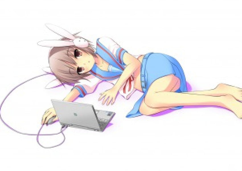 Yuki Nagato, computador, anime, yuki, haruhi papel de parede HD