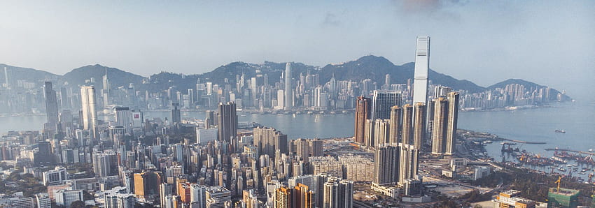 Hong Kong dengan, Kowloon Wallpaper HD