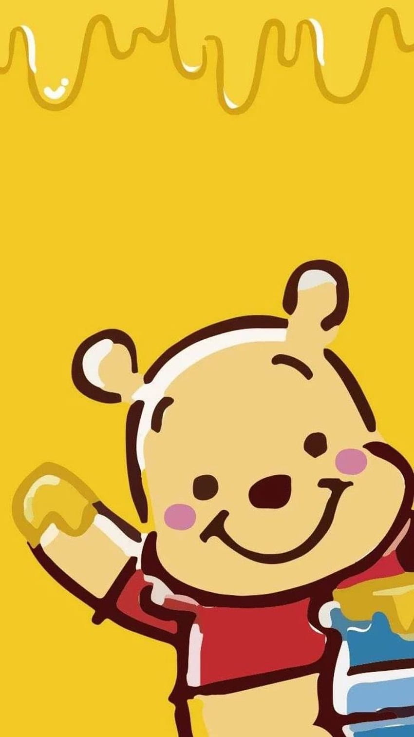 Nettes iPhone Winnie The Pooh HD-Handy-Hintergrundbild