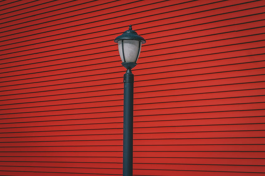 Minimalism, Wall, Lantern, Lamp, Pillar, Post HD wallpaper