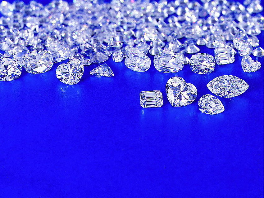 Diamond, Black and Blue Diamond HD wallpaper