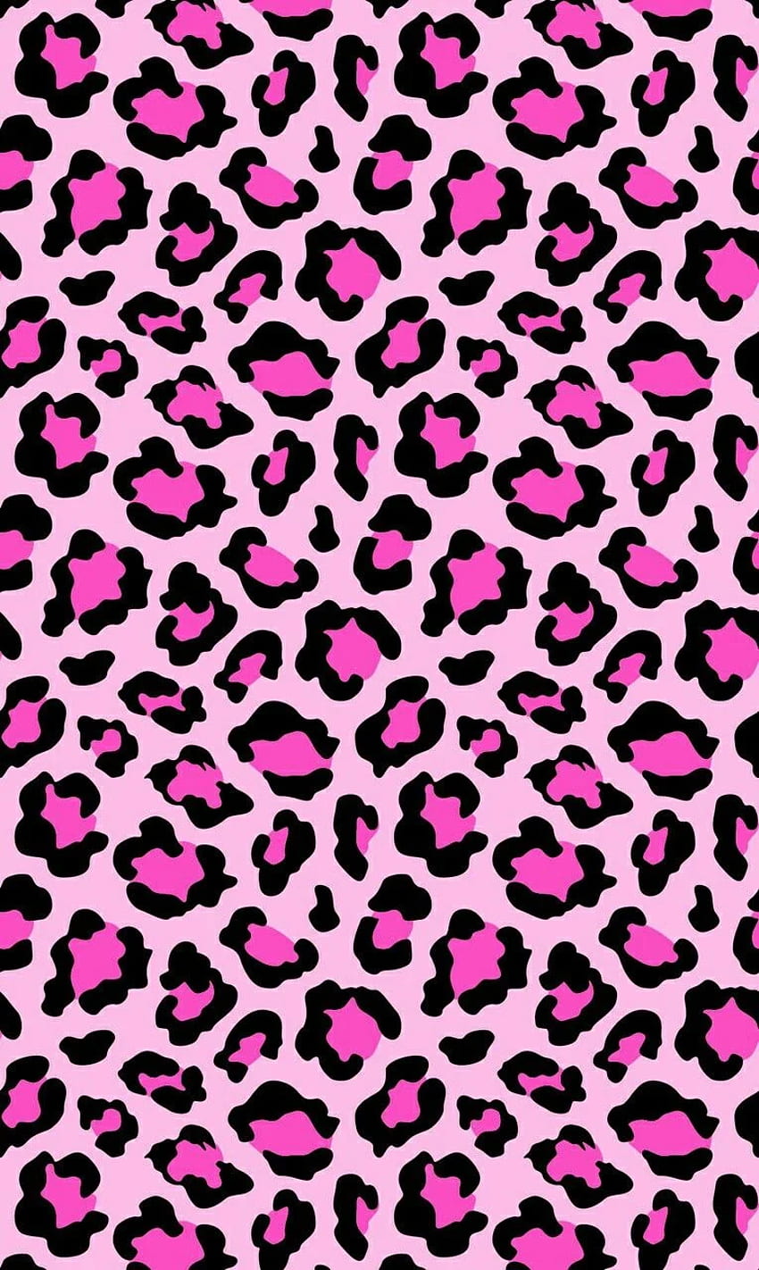 Wry на Fondos ♡. Животински принт, леопард, гепард, розов леопард HD тапет за телефон