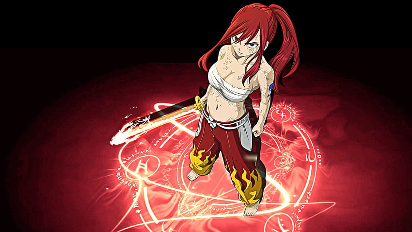 Erza Scarlet Anime Girl 0g - Erza Fairy Tail - - HD wallpaper
