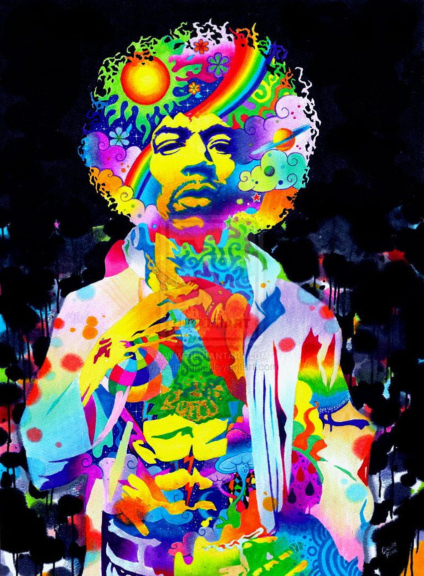 Jimi Hendrix iPhone HD telefon duvar kağıdı