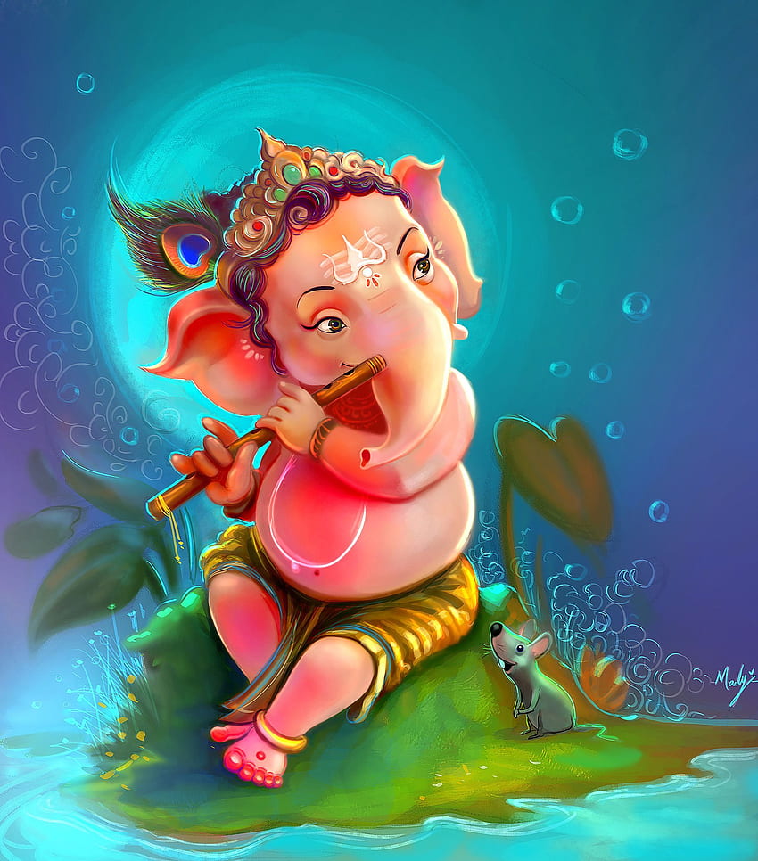 Dena Desai sobre Dios. Feliz ganesh chaturthi, Ganesha, Ganesh chaturthi, lindo Ganesha fondo de pantalla del teléfono