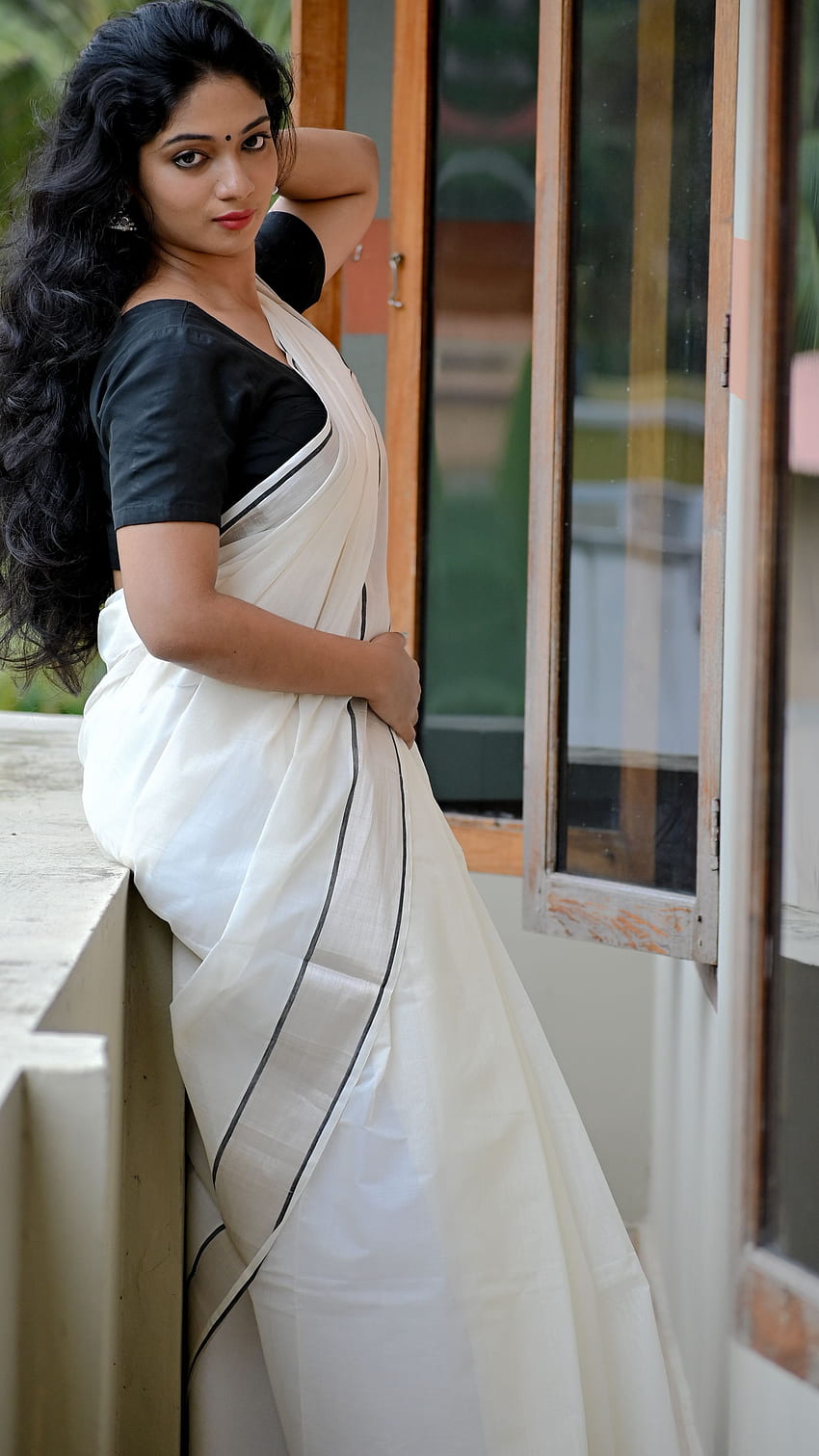 Sajan mala, miłośniczka sari, aktorka Tapeta na telefon HD