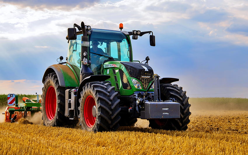 Fendt 718 Vario, trattore, macchine agricole, raccolta, trattori nuovi, Fendt Sfondo HD