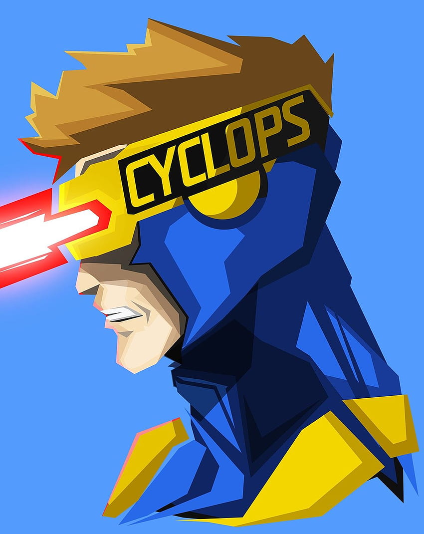 Cyclops, Marvel Comics, azul / y móvil, Cíclope fondo de pantalla del teléfono