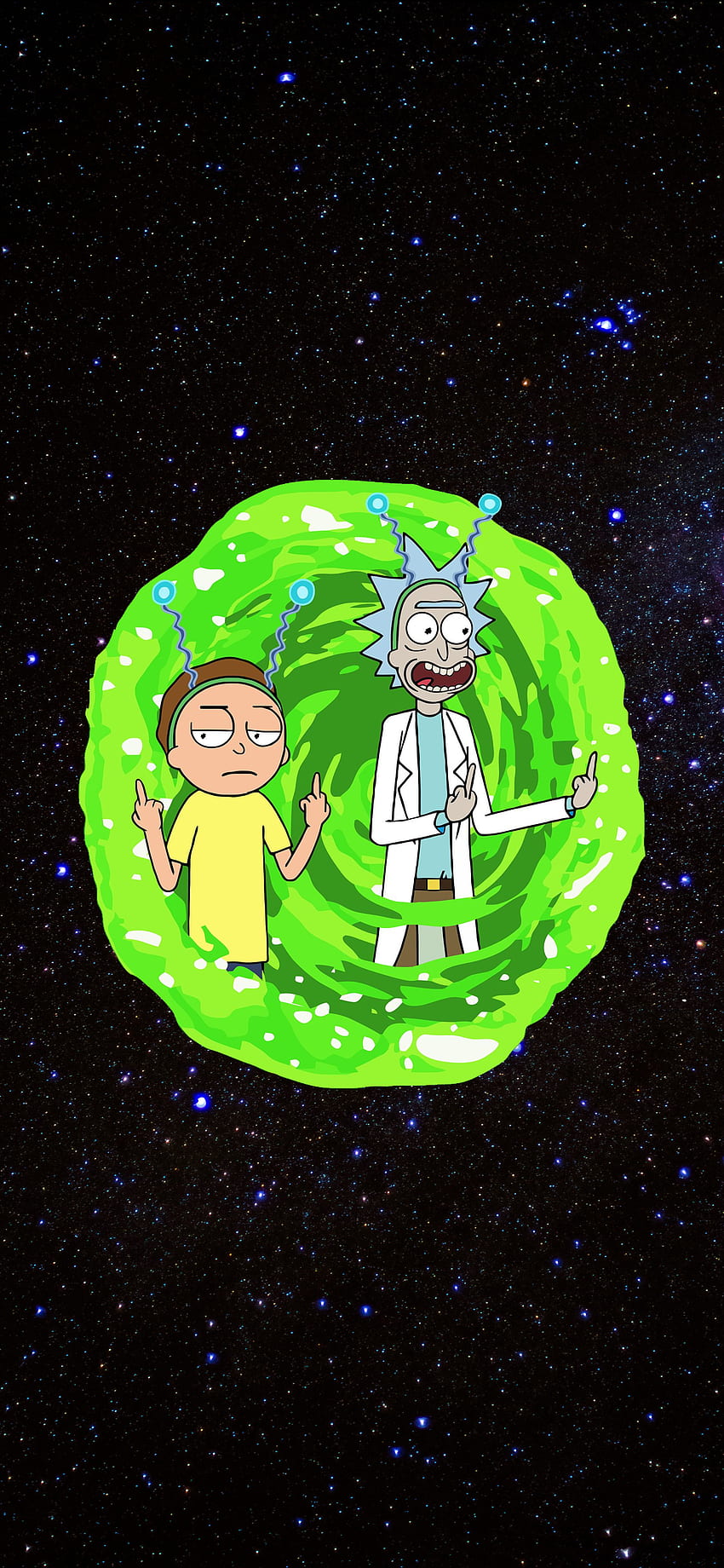 Download Rick And Morty Outer Space iPhone Wallpaper  Wallpaperscom