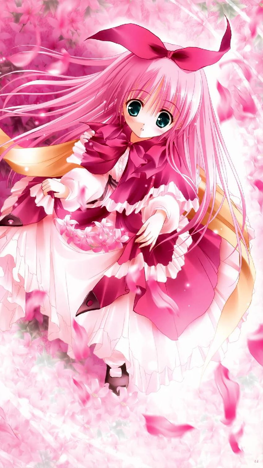 Pink Anime Cute Pink Anime Girl HD Phone Wallpaper Pxfuel