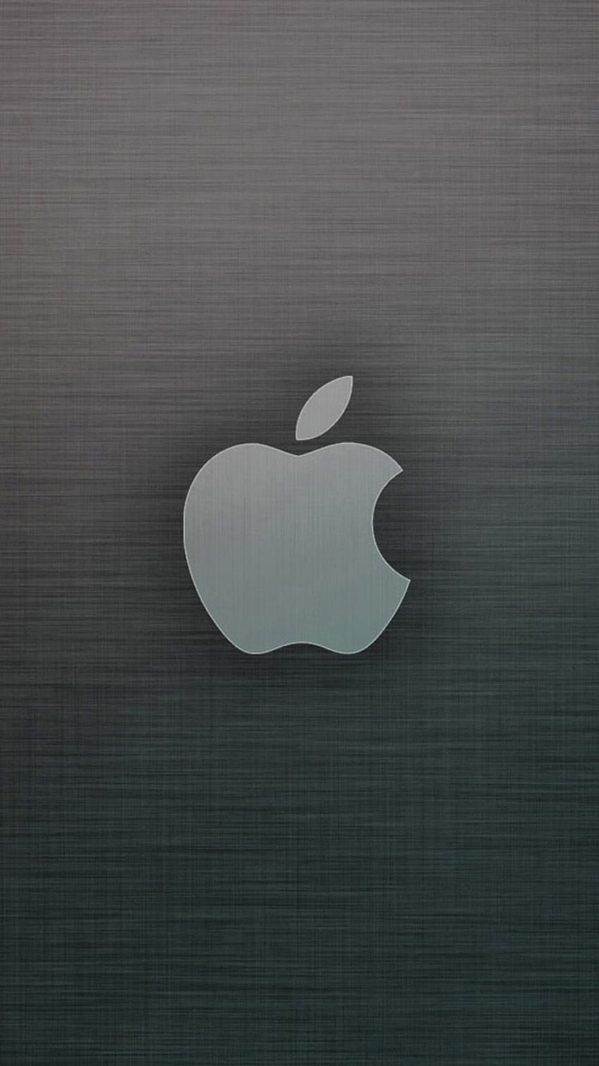 Kain abu-abu logo Apple iPhone 6 . Logo Apple, iPhone 6, Apple wallpaper ponsel HD