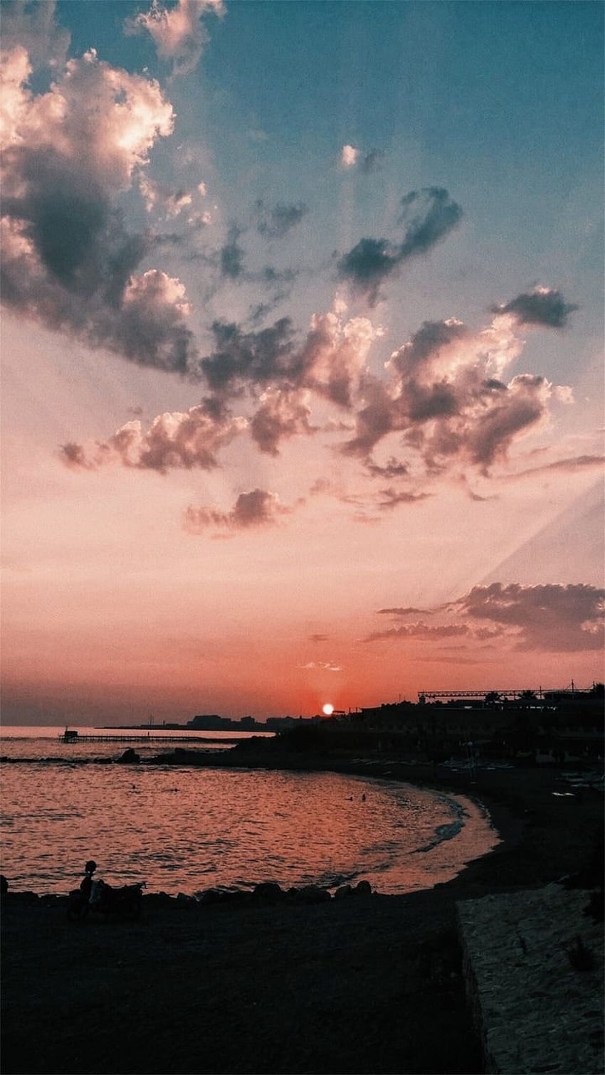 Discovered by luna. Find and videos - the app to get lost in what you love. graphy , Travel aesthetic, Summer, Heart Beach Sunset HD phone wallpaper