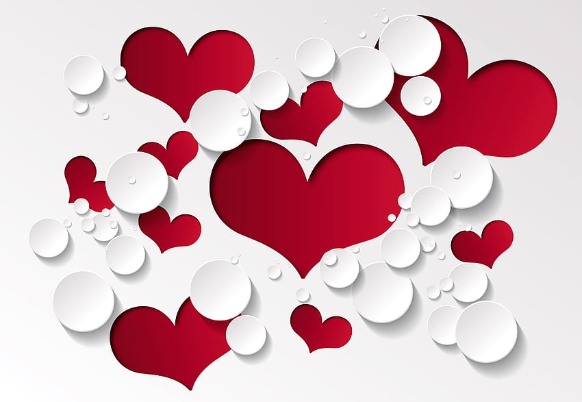 Hearts, Love, , Drawing, Form HD wallpaper