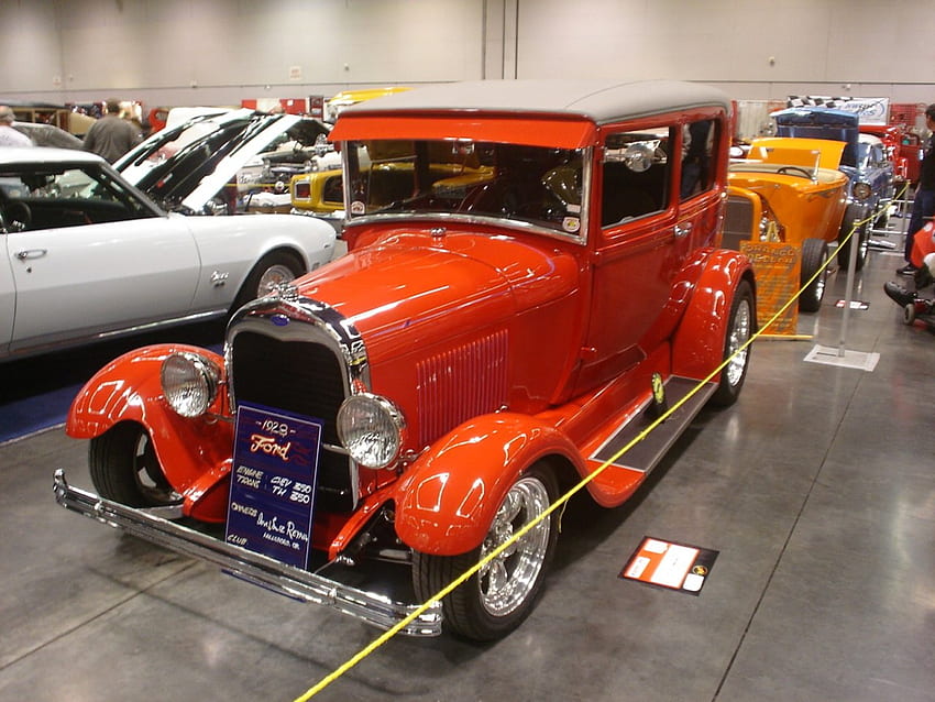 1928 ford sedan red, ford, 1928, sedan, red HD wallpaper