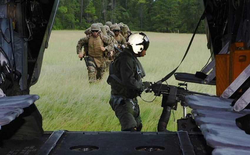 V-22 Rear-Ramp Gunner.., marines, recon, usmc, marine corps HD wallpaper