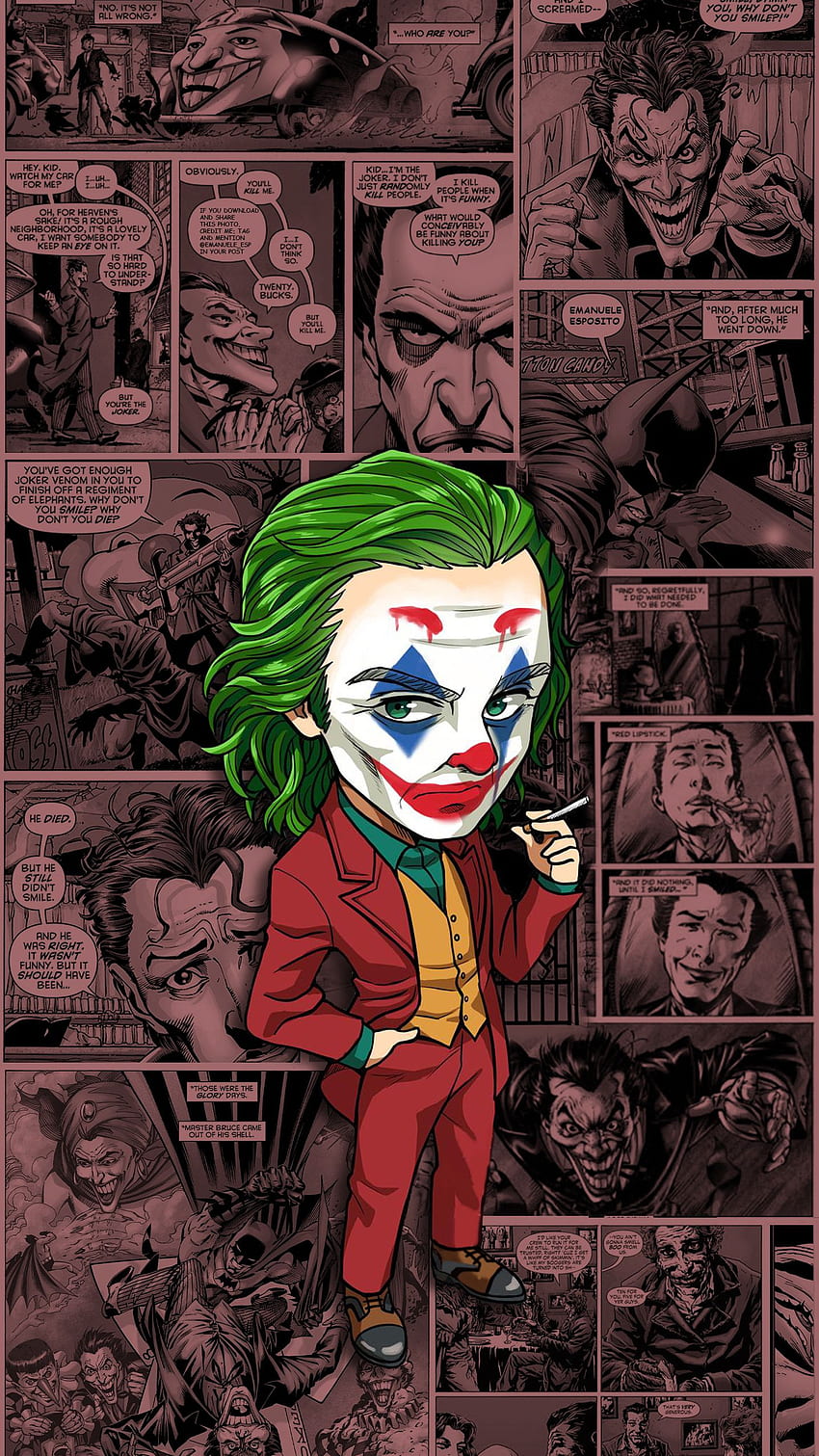 Joker, Zeichentrickfilm HD-Handy-Hintergrundbild