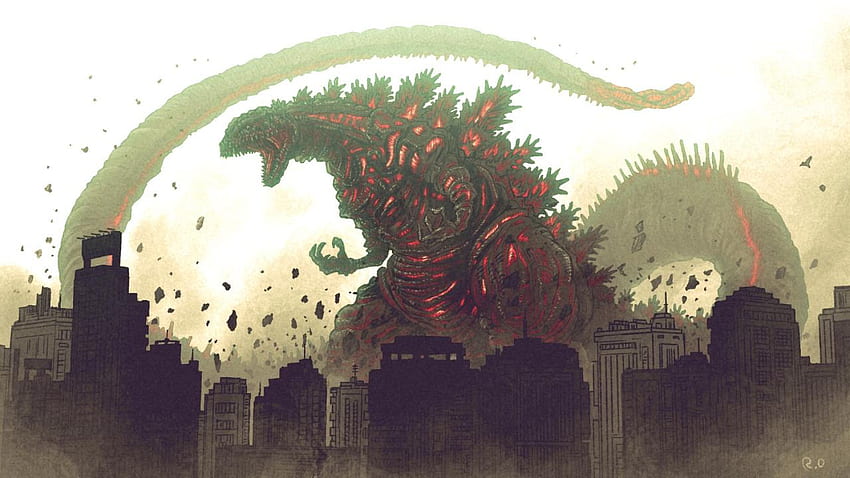 Fantazyjne tło Shin Godzilla dla szukających: GODZILLA Tapeta HD