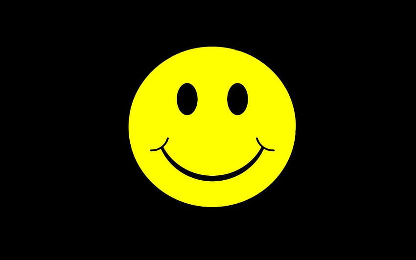 Happy Smiley Happy Smiley Face, Black Emoji HD wallpaper
