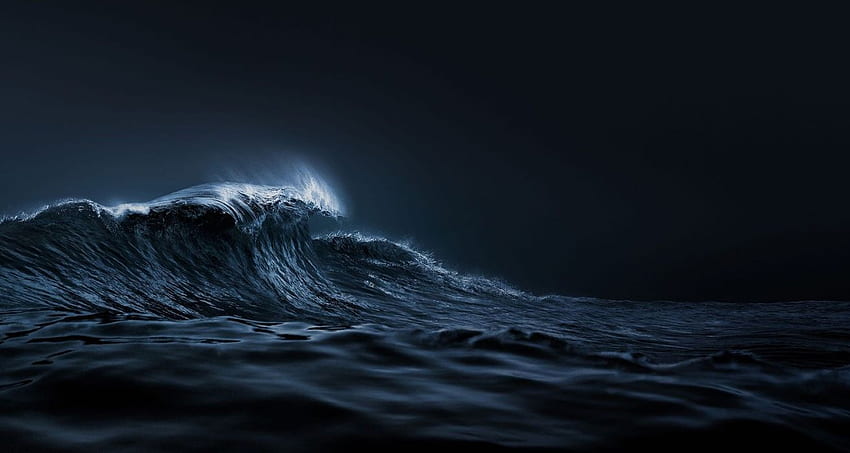 ULYSSE NARDIN Uhrenuhr Schmuckdetail Luxus Ozean Meer stürmische Welle Wellen. HD-Hintergrundbild