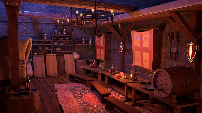 ArtStation - Medieval Tavern, Soon Yang Lee HD wallpaper