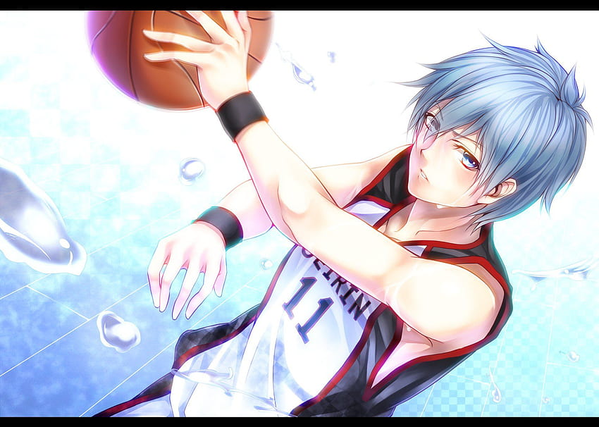 파란 머리 농구 애니메이션 Kuroko no Basket Kuroko Tetsuya HD 월페이퍼