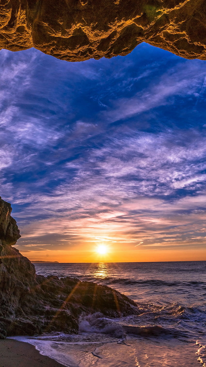 Malibu, California, sunset, beach, ocean, coast HD phone wallpaper | Pxfuel