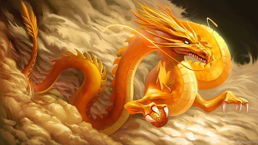 インペリアル ゴールド ドラゴン DragonVale、ゴールデン チャイニーズ ドラゴン 高画質の壁紙