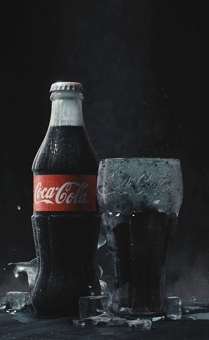 Botella de Coca Cola fondo de pantalla del teléfono