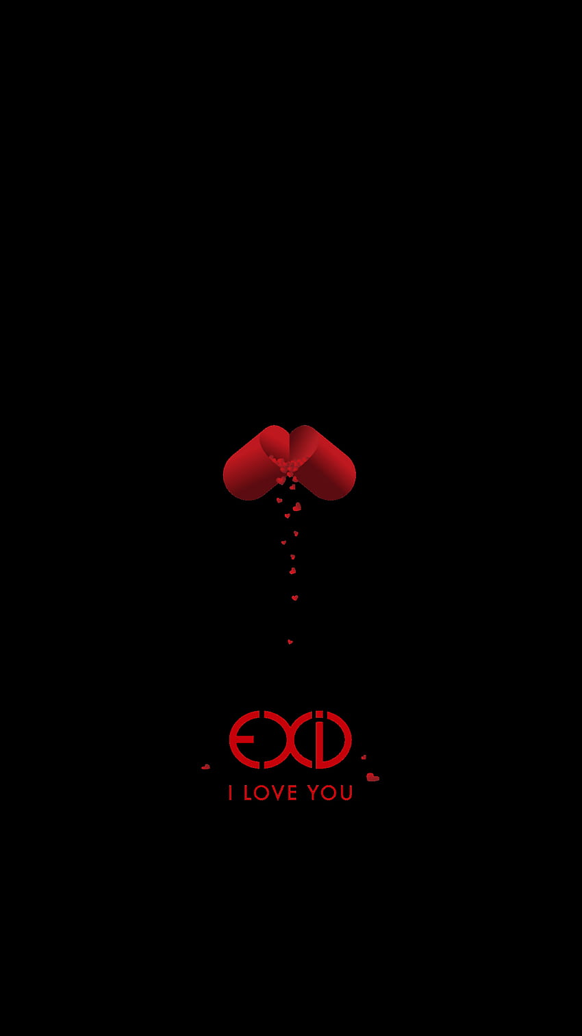 exid eu te amo preto, EXID Logo Papel de parede de celular HD