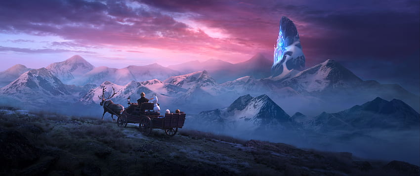 Yeni Karlar Ülkesi 2'de Anna, Elsa ve Olaf Büyülü Bir Oyunda HD duvar kağıdı