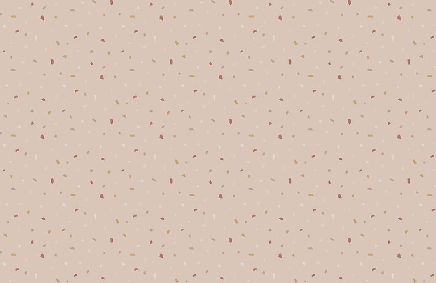 Pink & Neutral Minimal Terrazzo Pattern, Neutral Minimalist HD wallpaper