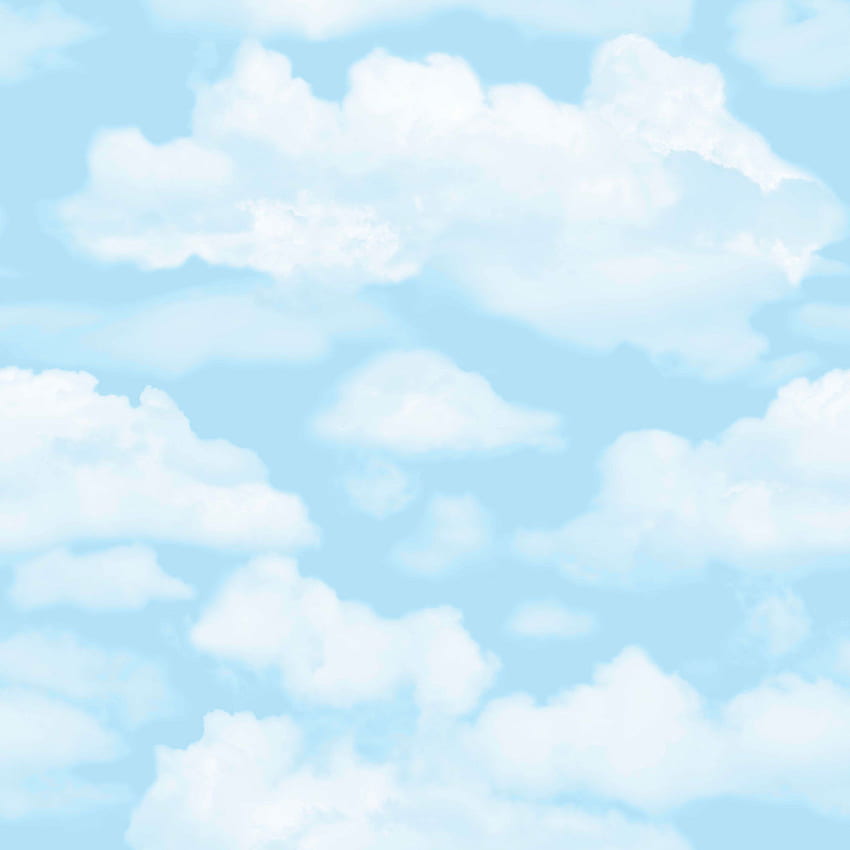 Cloud Nine, Pastel Blue Aesthetic Clouds HD phone wallpaper