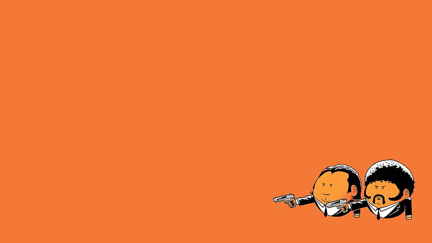 minimalistic, Pulp Fiction, oranges HD wallpaper