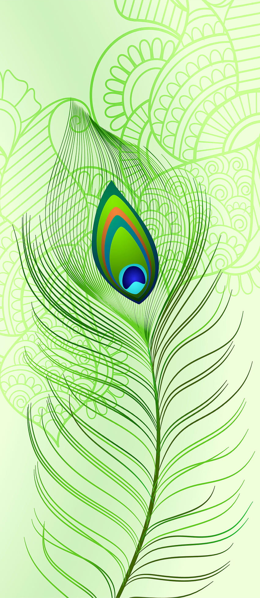 Sree Krishna feather, Peacock, aqua, art, Hindu, OM, Shanti HD phone  wallpaper | Pxfuel