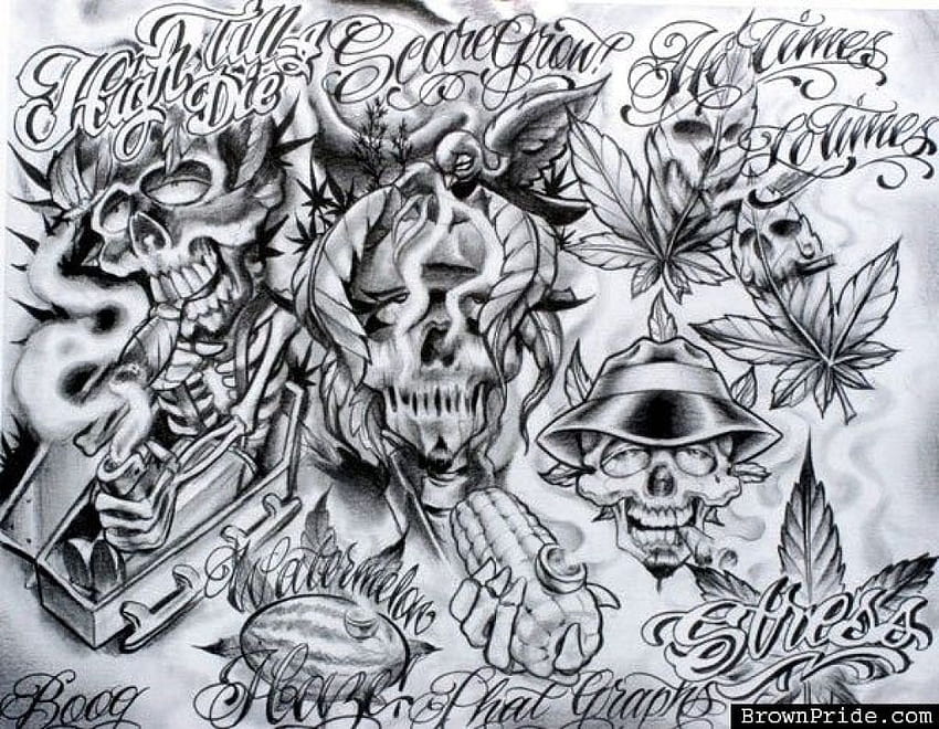 Tattoos Boog Chicano Tattoos Tattoo Flash HD wallpaper