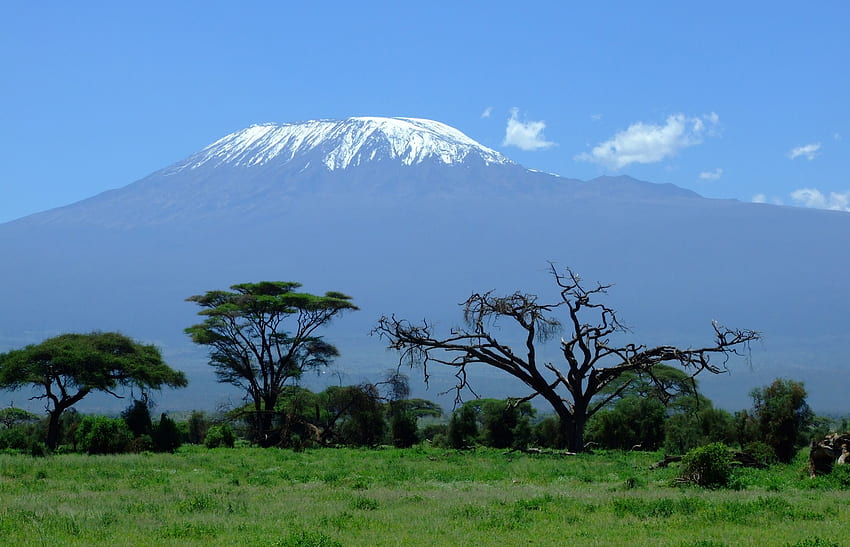 Mount Kilimanjaro is a dormant volcano in Tanzania Africa HD wallpaper