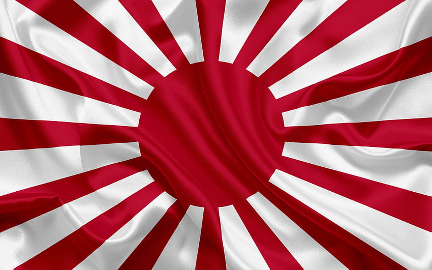 Sol Nascente Bandeira do Japão, Bandeira Imperial Japonesa, Japão - Bandeira do Japão - papel de parede HD
