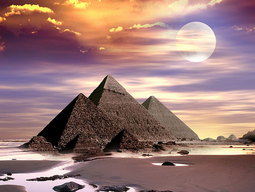Египетски - Красиви пирамиди на Египет - & фон HD тапет